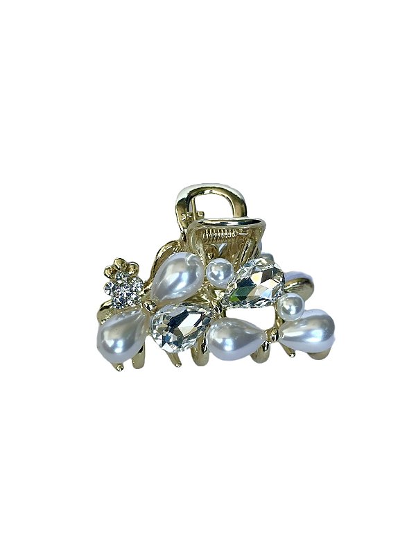 Piranha Elegance Dourada Pérolas