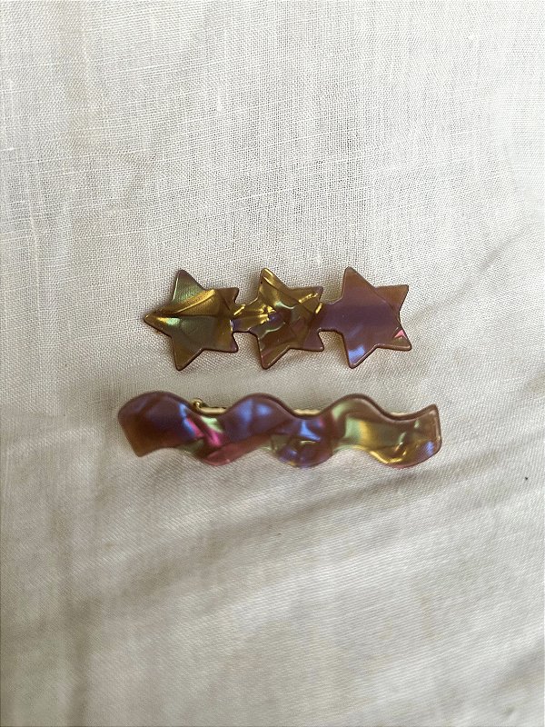Presilhas Dupla Céu Estrelado - Roxa
