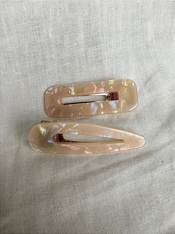 Presilhas Dupla Madrepérola - Salmon