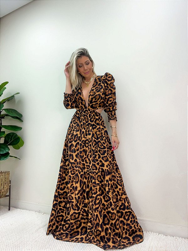 Vestido Cannes Longo Animal Print - Isa Baldo | Sua Loja de Roupas  Femininas Online - Moda Feminina
