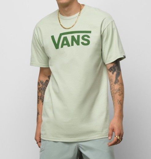 camiseta verde vans