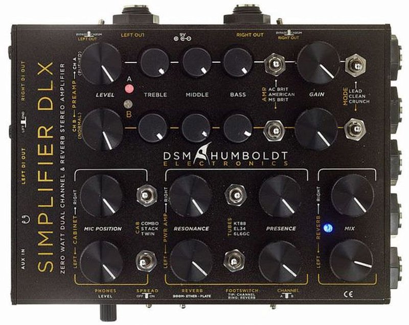 Pedal DSM HUMBOLDT Simplifier DLX Zero Watt Dual Channel & Reverb