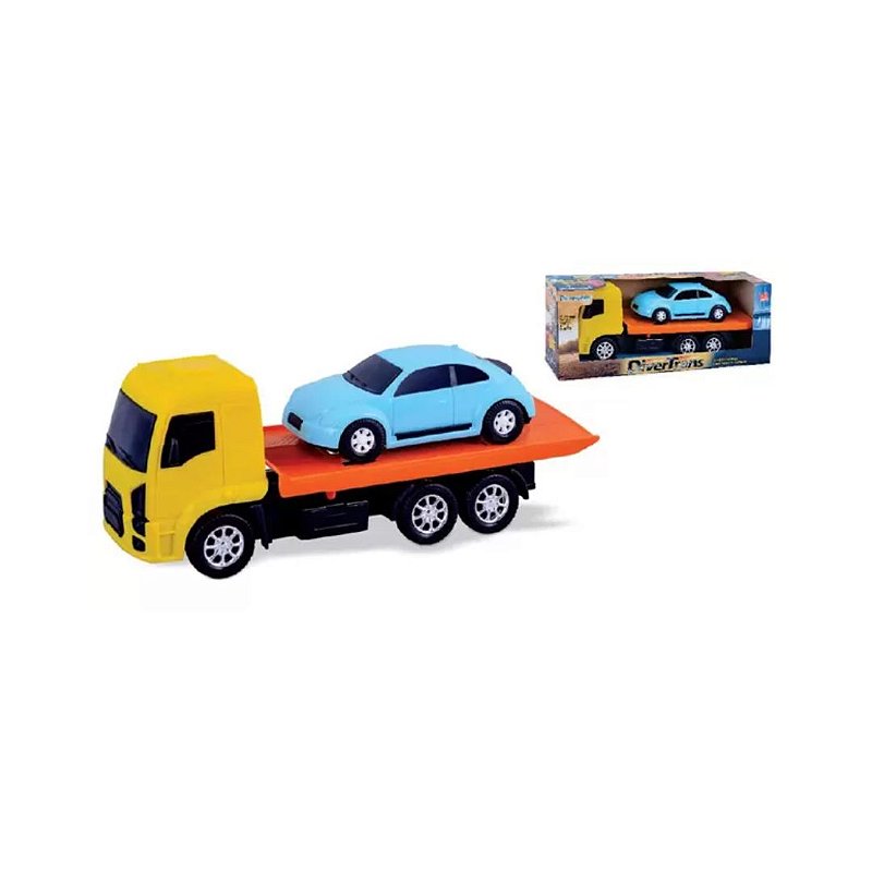 Brinquedo Caminhão Plataforma Socorro C/ Carrinho