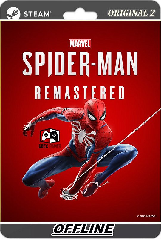 Spider-Man Remastered PC Steam Offline - Modo Campanha - Loja DrexGames - A  sua Loja De Games