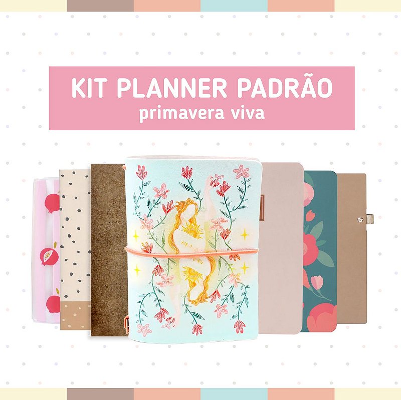 Kit Planner Padrão Primavera Viva - Fancy Goods