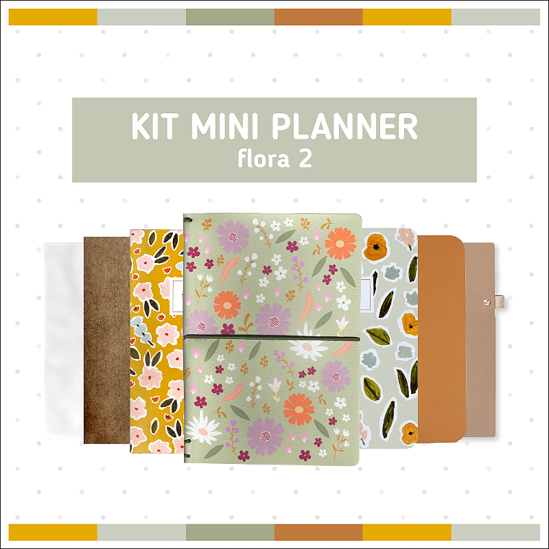Kit Mini Planner Flora 2 - Fancy Goods