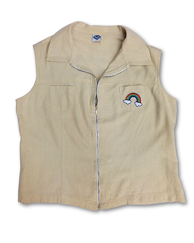 Colete Rainbow Linho com Viscose