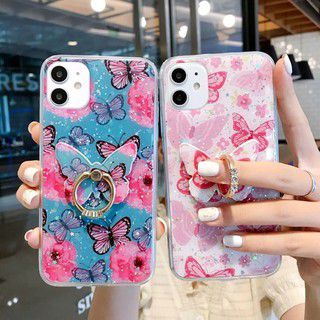 Capa com Pop Anel Borboleta - NJ Tec - Acessórios para celulares