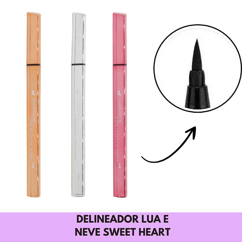 Caneta Delineadora Sweet Heart Lua e Neve - Patricinha Preço Unico ...