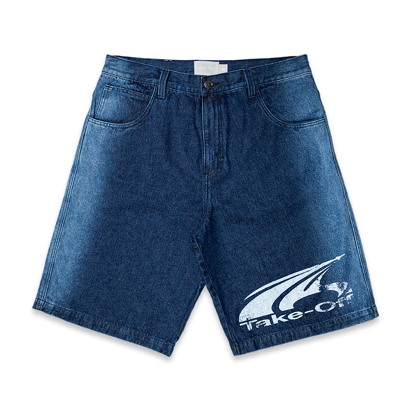 Jorts Silk Azul Take Off - Fita Corp. - Vintage & Sport