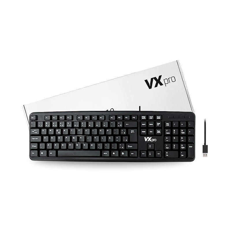 TECLADO USB VX PRO KB110 - Neide Notebook - NN Tecnologia Loja Oficial