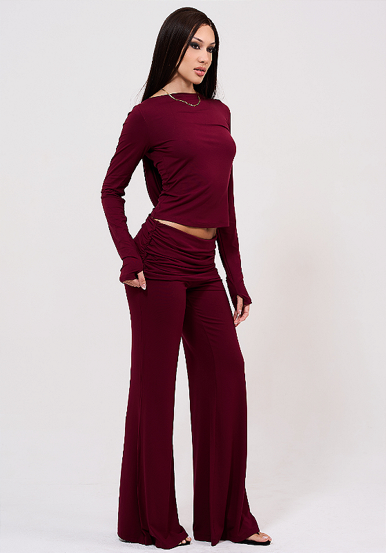 Calça Pala Flare Ana Luiza
