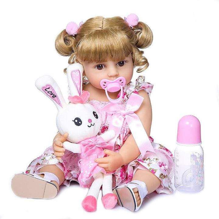 Bebe Reborn Silicone Loira 50cm Mimo Reborn Bebe Reborn Silicone Loira 50cm Mimo Reborn