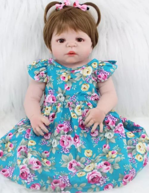 Bebe Reborn Loira Silicone Macio Com Acessorios Mimo Reborn