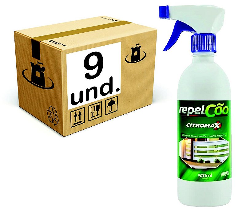 PELCAO REPELENTE PARA CAES E GATOS CITROMAX SPRAY - CX 09x500ml