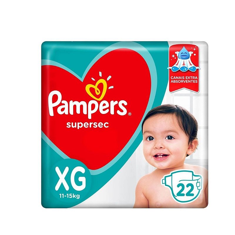 Fralda Pampers Supersec Pacotao Xg 22unid 2 Farm cia Minas Farma