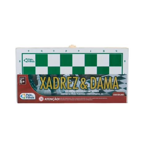 Jogo de Xadrez Rei - Tamanho Real 5,4cm - Pais e Filhos - ShopDG