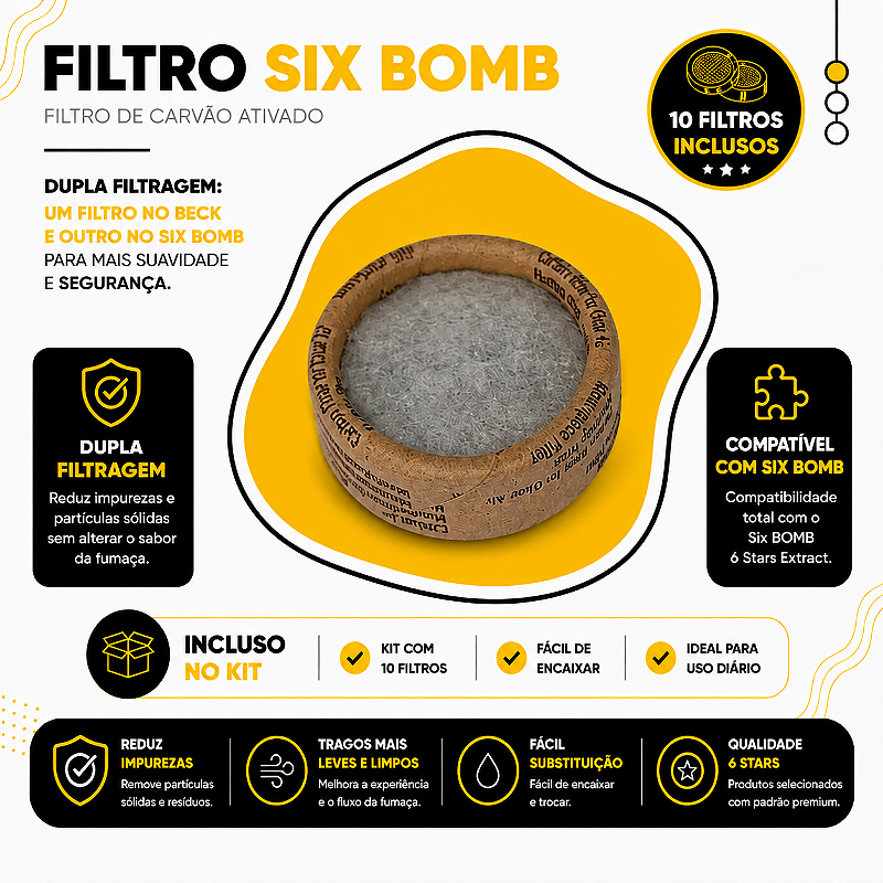 Filtro para Six BOMB - 6 Stars Extract: Bem-vindo à cultura da