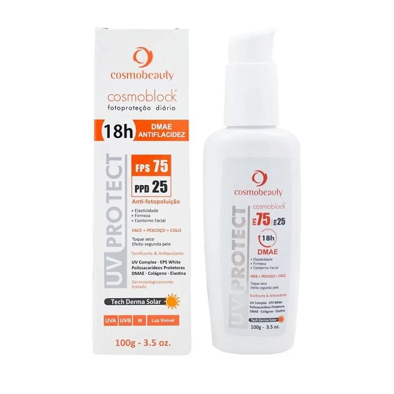 Cosmobeauty Protetor Solar UV Protect Fps75 18h Dmae 100g