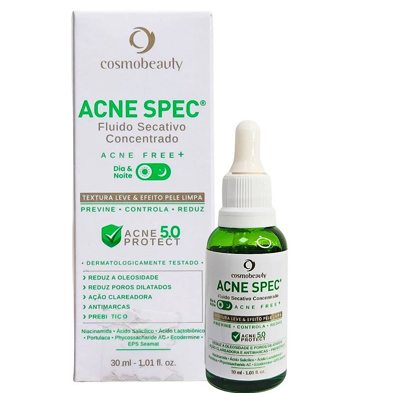 Cosmobeauty Acne Spec Fluido Secativo Concentrado 30ml