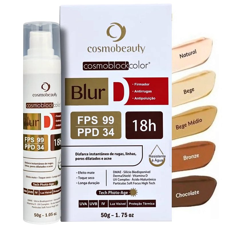 Cosmobeauty Blur D Protetor Solar Fps99 Firmador Dmae 50g