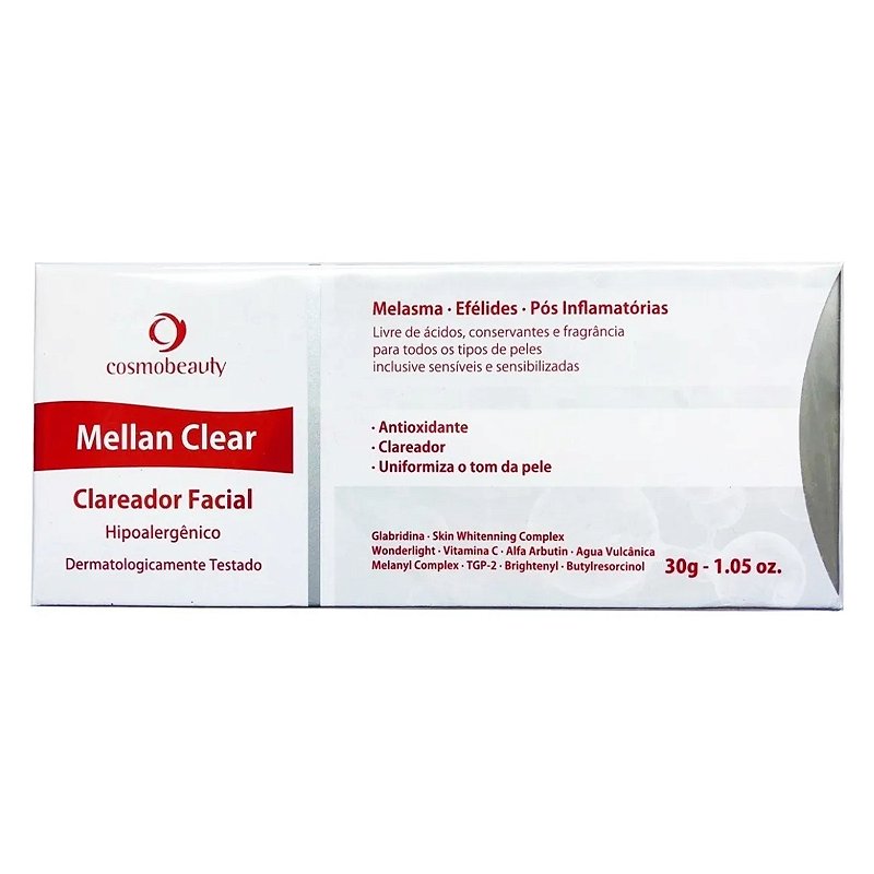 Cosmobeauty Clareador Facial Mellan Clear 30g