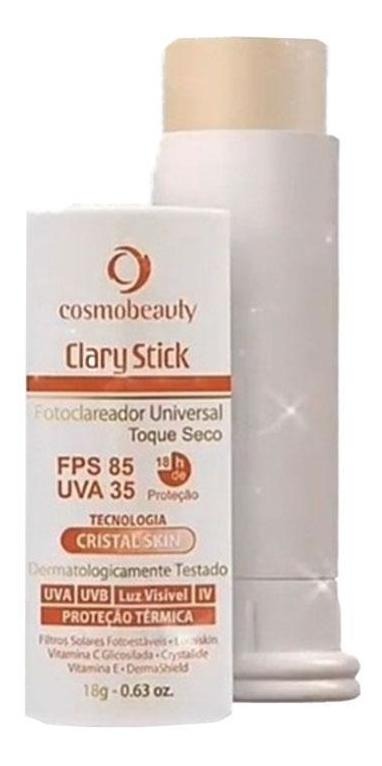 Cosmobeauty Clary Stick Fps85 Protetor Solar Bastão 18g