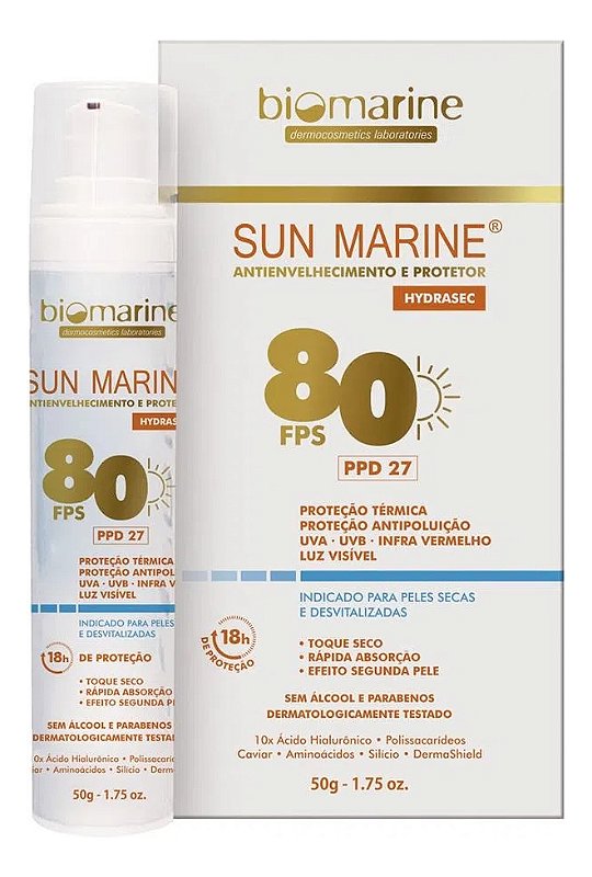 Biomarine Sun Marine Fps80 Protetor Solar 50g
