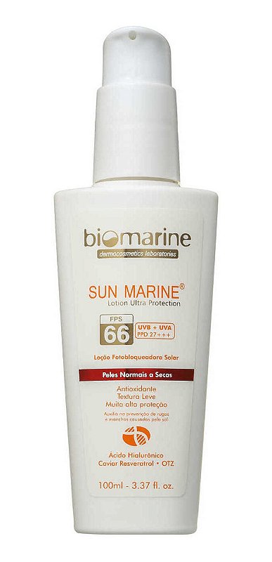 Biomarine Sun Marine Fps66 Protetor Solar 100ml