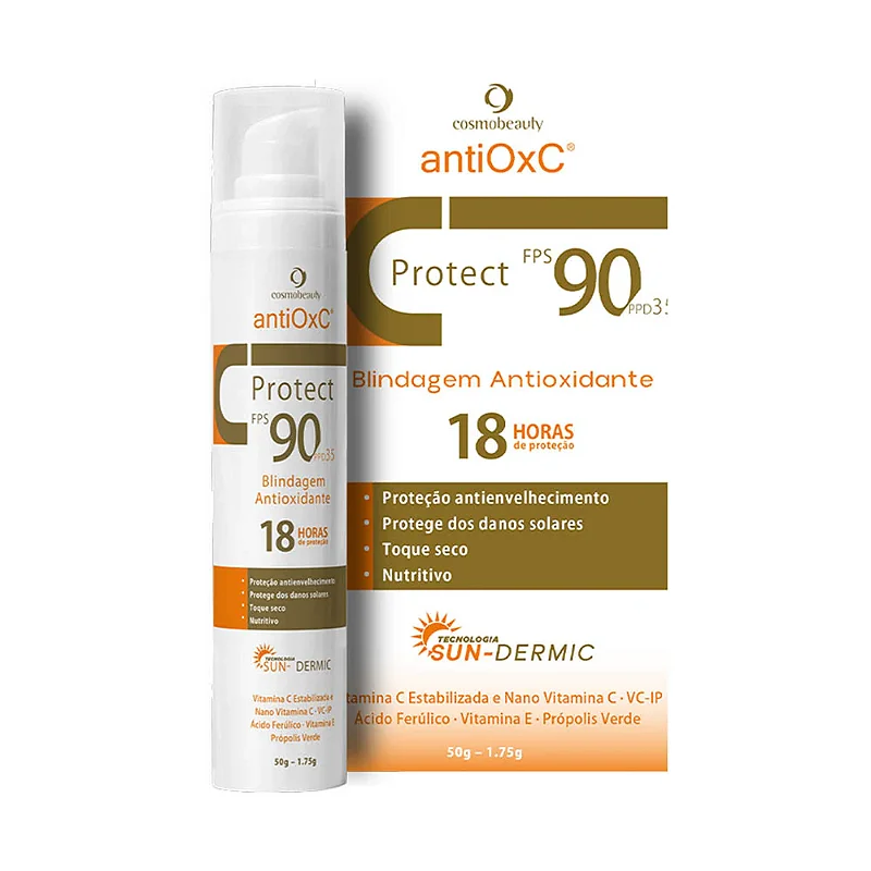 Cosmobeauty Filtro Solar Facial Antiox C Protect Fps 90 50g
