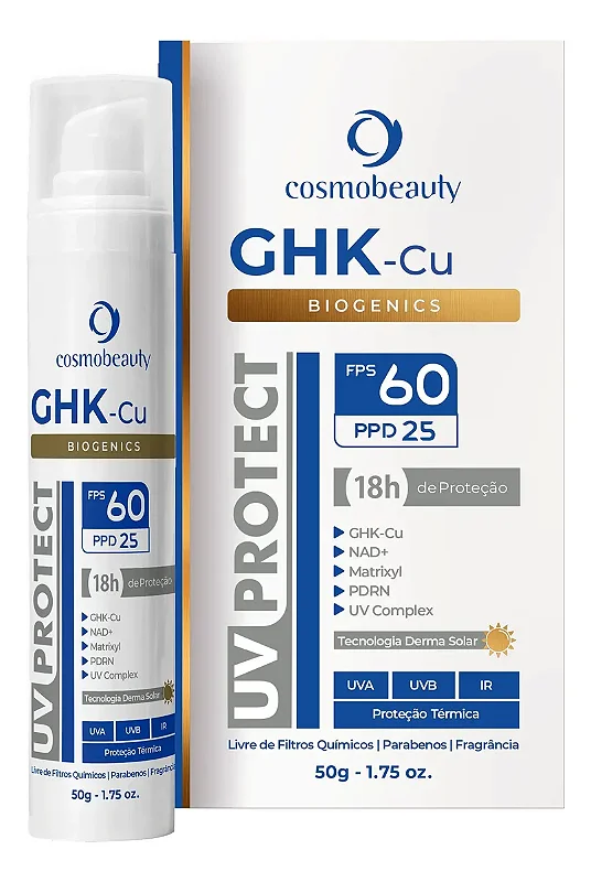 Cosmobeauty Protetor Solar UV Protect GHK-Cu Fps60 50g