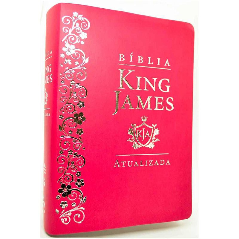 Bíblia Sagrada King James Atualizada Letra Grande Luxo Pink - Livraria