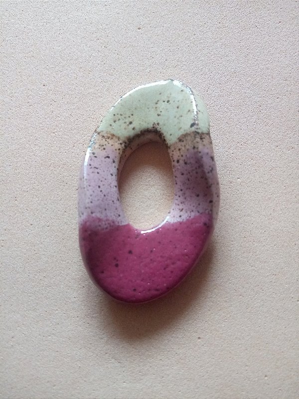 Colar em Prata 925 e pingente em cerâmica