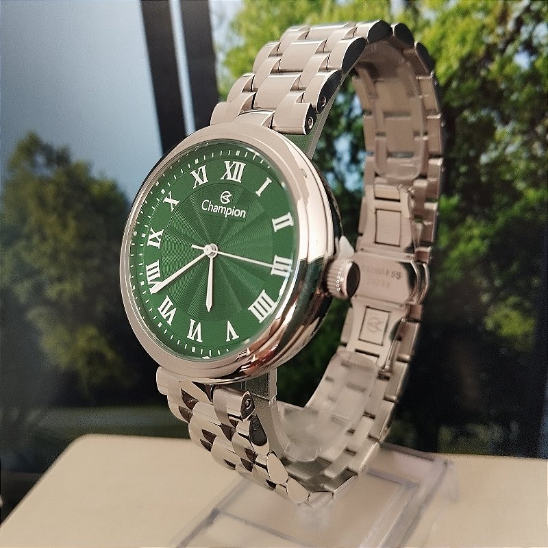 VA FRAGMENT CHAMPION ミントグリーン Relógio Champion Feminino Analógico Verde - CN21461G - RELOGIOS M6