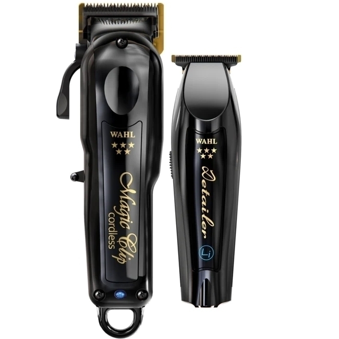 WAHL MagicClip Clipper&Detailer ブラック@,7@ Barber Combo Wahl Cordless Magic Clip + Detailer Black Bivolt - GE