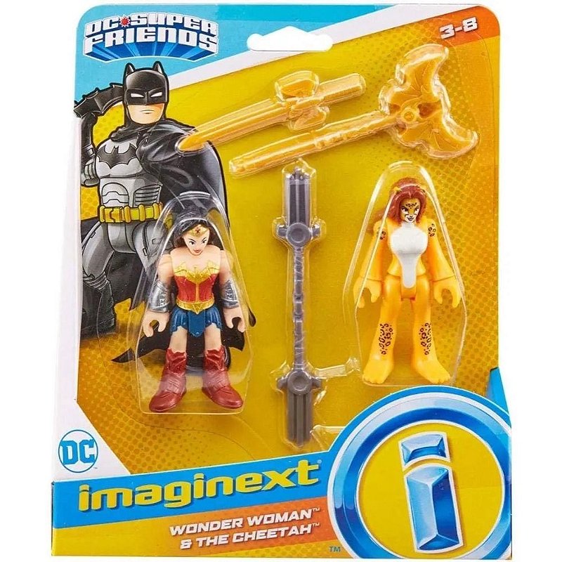 Imaginext DC Super Friends - Mulher Maravilha e Cheetah - Zaza Toys