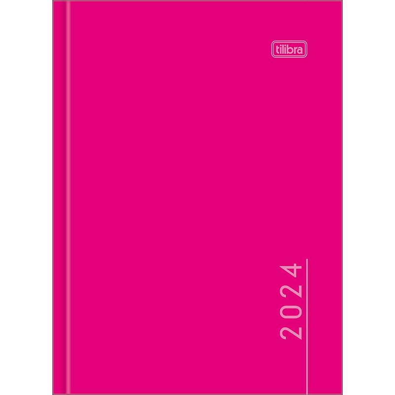 Agenda Costurada Pepper 2025 Rosa M4 Tilibra Papelaria Capital 