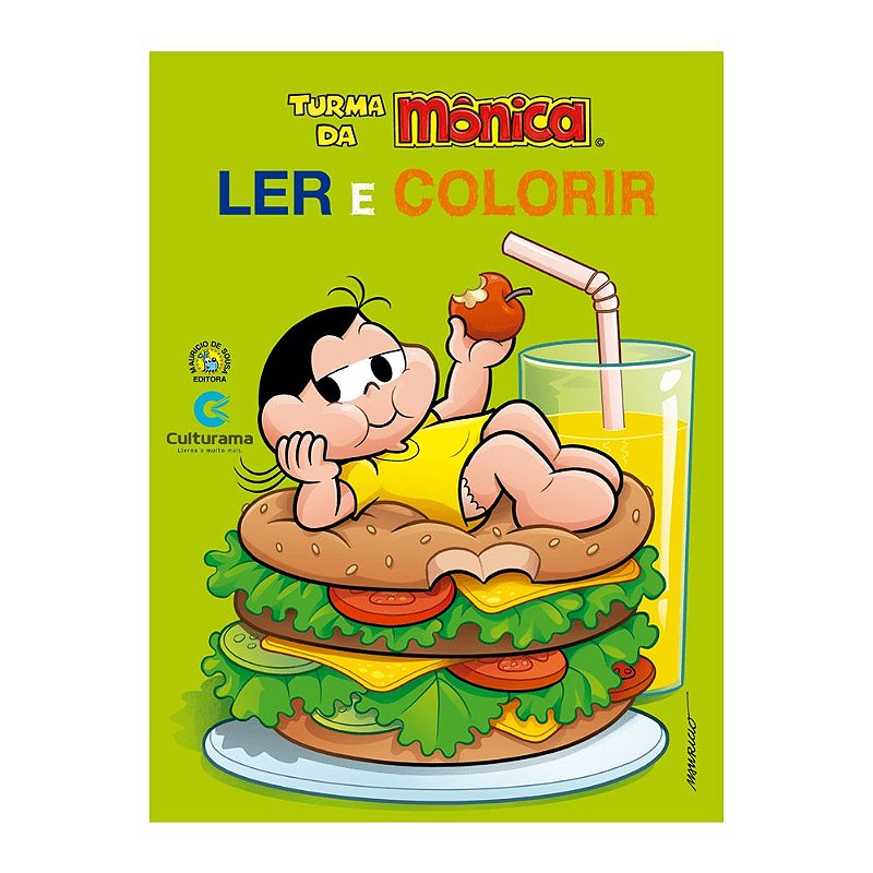 Livro Ler E Colorir Turma Da Monica Cascão Culturama