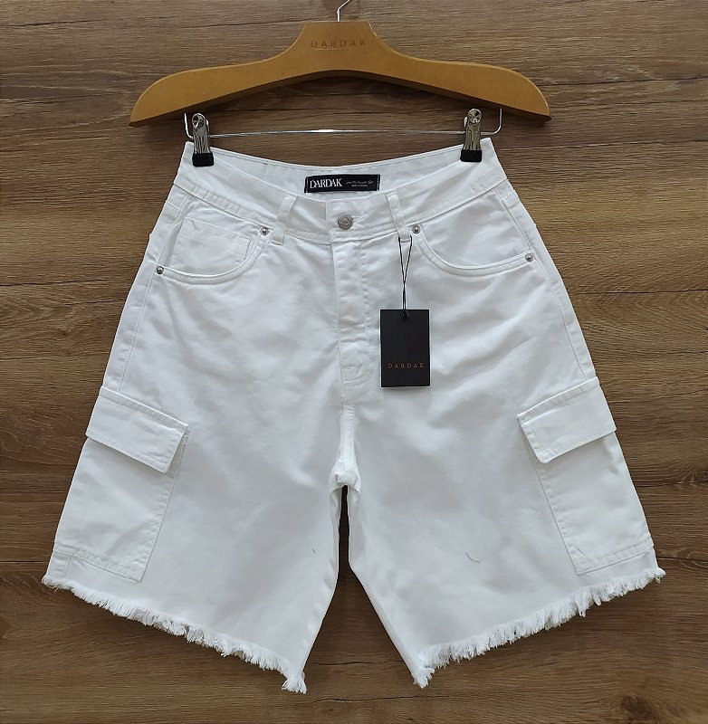 $59,90 UNIT / BERMUDA JORTS CARGO COLOR BRANCO / GRADE: 36/1 38/2 40/2 42/2  44/2 46/1= 10 PEÇAS