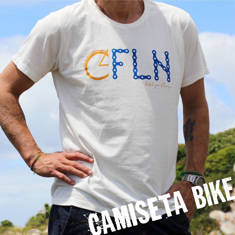 Camiseta FLN Bike Off White
