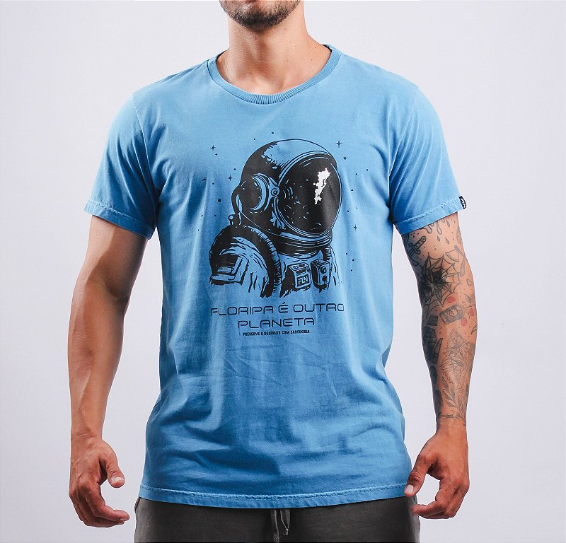 Camiseta Floripa é outro planeta Azul