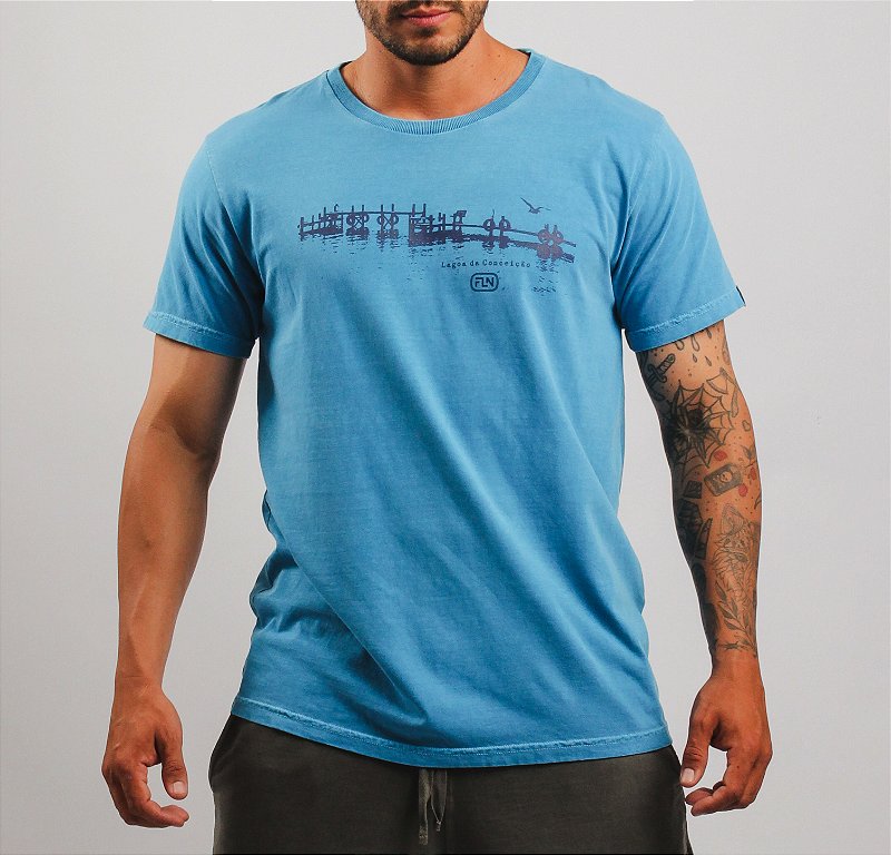 Camiseta Lagoa da Conceição Azul