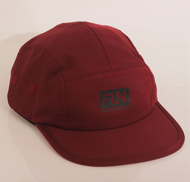 Boné Five Panel Logo FLN Floripa é meu destino Vinho