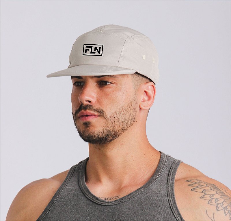 Boné Five Panel Logo FLN Areia