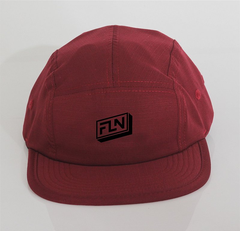 Boné Five Panel Logo Perpectiva FLN 2 Vinho