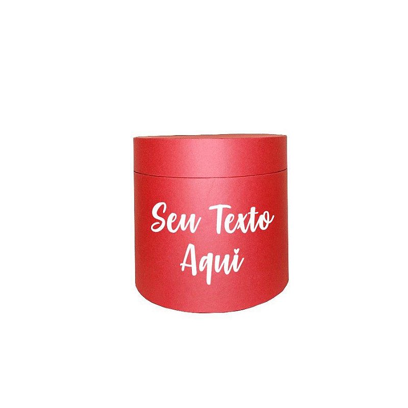 Caixa Redonda Personalizado Cartonada para Box de Luxo Vermelho - 01 ...