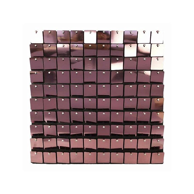 Painel Metalizado Shimmer Wall Rose Gold 30x30cm 1 unidade Rizzo