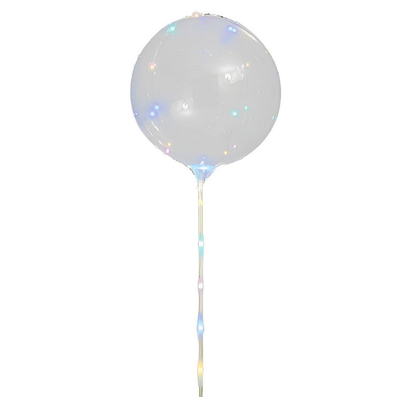 Balão Bubble LED Colorido 35cm - 1 unidade - Cromus - Rizzo - Rizzo Balões