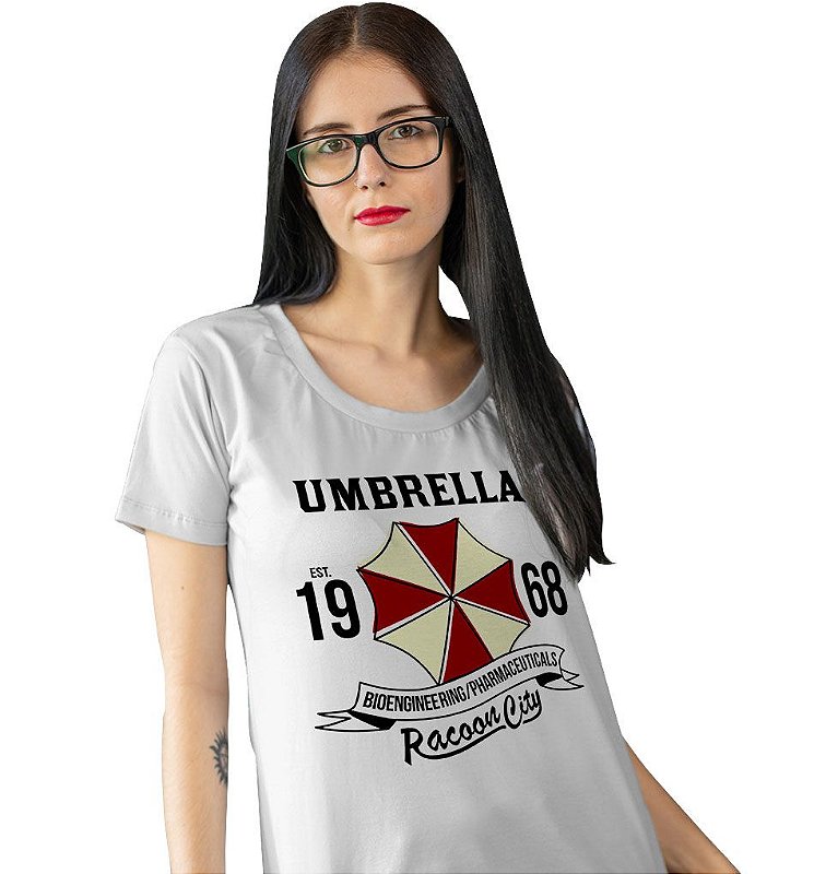 Camiseta Resident Evil Umbrella Corporation Stampartz Camisetas 8293