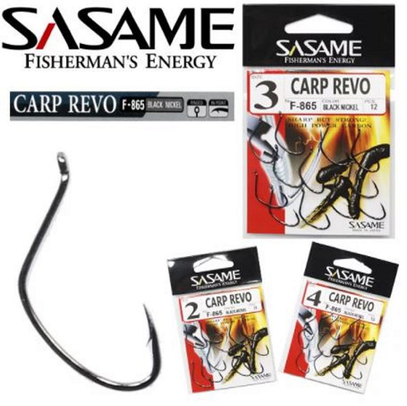 Anzol Sasame Carp Revo F865 - Escolha o Tamanho - Tsunami Fishing
